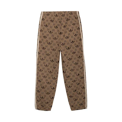 Gucci adidas SS23 Monogram Elastic Jogger Pants Men’s Brown 722980-XJE1O-9742