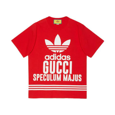 Gucci Adidas SS23 Red Logo Print Short Sleeve T-Shirt 616036-XJEW1-6229