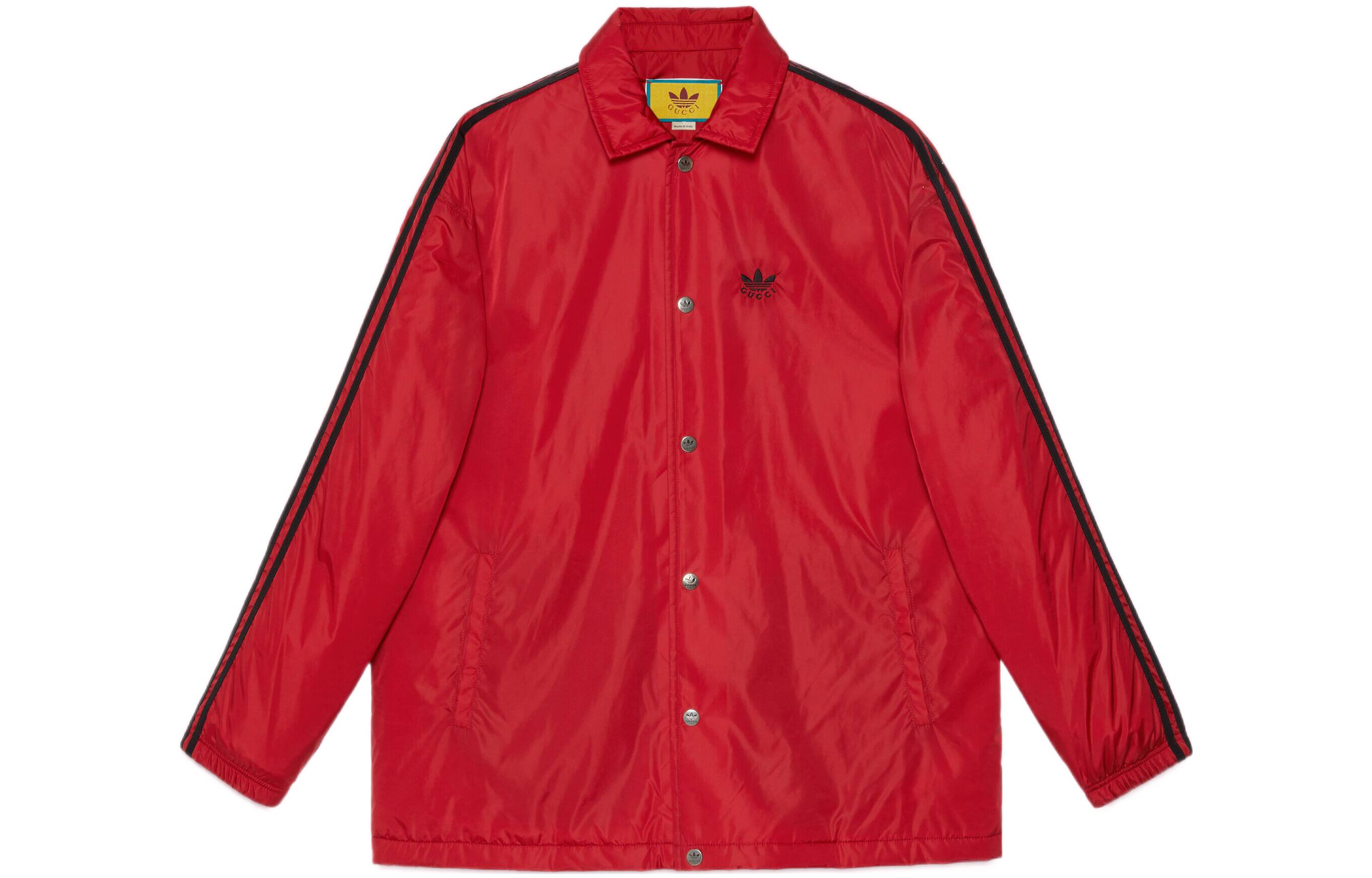 Gucci x Adidas SS23 Red Striped Nylon Jacket 727337-ZALJ1-6482