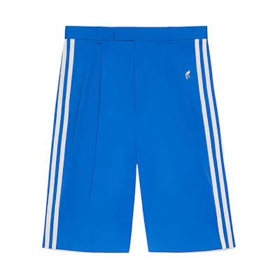 Gucci Adidas SS23 Striped Trefoil Print Blue Shorts 722512-ZALDB-4031