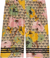 Gucci x adidas SS23 Yellow Floral Silk Shorts 691440-ZALA3-7149 Gucci x adidas SS23 Yellow Floral Silk Shorts 691440-ZALA3-7149