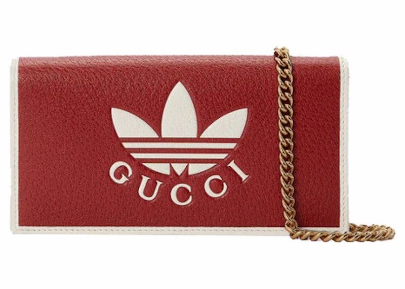 Gucci x adidas Wallet With Chain Red