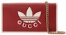 Gucci x adidas Wallet With Chain Red