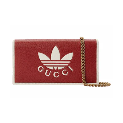 Gucci x adidas Wallet With Chain Red