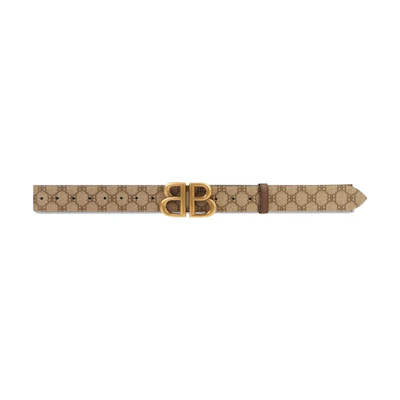 Gucci x Balenciaga The Hacker Project BB Belt Beige
