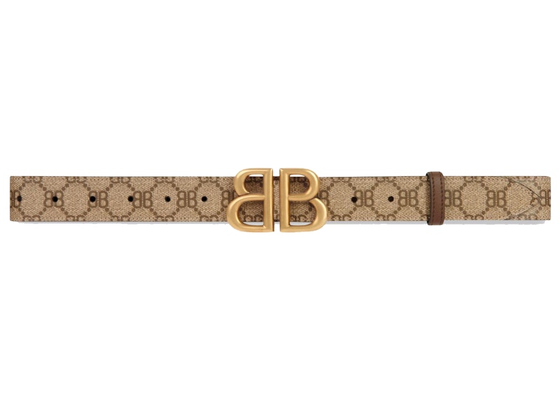 Gucci x Balenciaga The Hacker Project BB Large Belt Beige