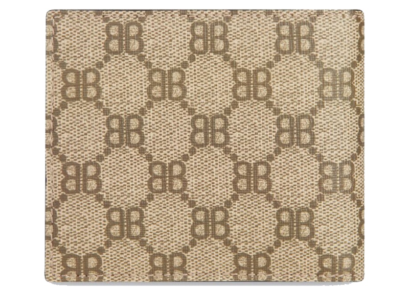 Gucci x Balenciaga The Hacker Project Bi-Fold Coin Wallet Beige 圖 2