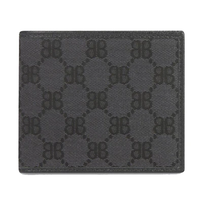 Gucci x Balenciaga The Hacker Project Bi-Fold Wallet Black
