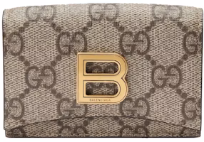 Gucci x Balenciaga The Hacker Project Card Case Wallet Beige/Ebony Gucci x Balenciaga The Hacker Project Card Case Wallet Beige/Ebony