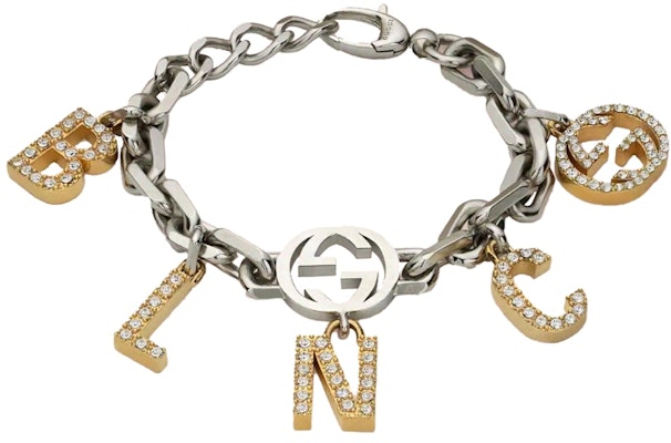 Gucci x Balenciaga The Hacker Project Charm Bracelet With Crystals Silver Buy Gucci x Balenciaga The Hacker Project Charm Bracelet With Crystals Silver