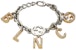 Gucci x Balenciaga The Hacker Project Charm Bracelet With Crystals Silver