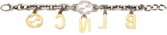 Gucci x Balenciaga The Hacker Project Charm Bracelet With Crystals Silver