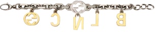 Lookbook Gucci x Balenciaga The Hacker Project Charm Bracelet With Crystals Silver