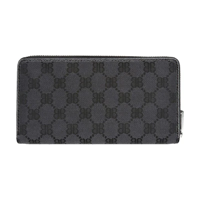 Gucci x Balenciaga The Hacker Project Continental Zip Wallet Black