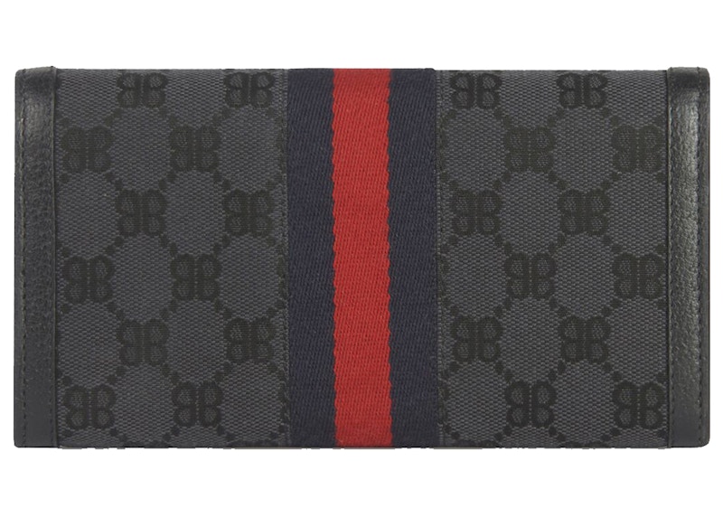 Order 구찌 x 발렌시아가 해커 프로젝트 컨티넨탈 지갑 블랙 
