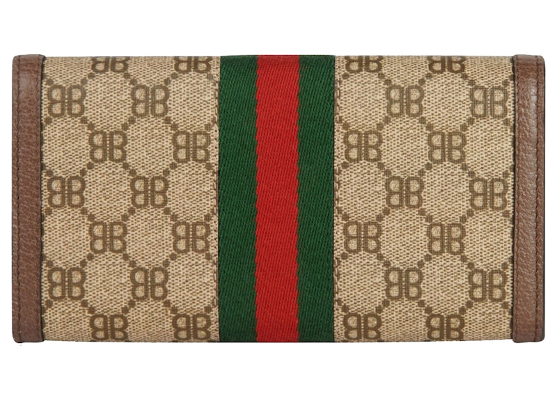 Order 古驰 x 巴黎世家 联合项目黑客长款钱包 米色