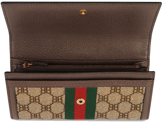 古驰 x 巴黎世家 联合项目黑客长款钱包 米色 Lookbook 古驰 x 巴黎世家 联合项目黑客长款钱包 米色