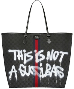 Tas Tote Besar Gucci x Balenciaga The Hacker Project Graffiti Hitam Buy Tas Tote Besar Gucci x Balenciaga The Hacker Project Graffiti Hitam