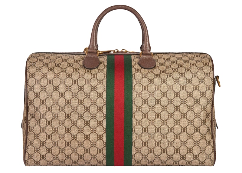 Order 구찌x발렌시아가 해커 프로젝트 그래피티 미디엄 더플백 (베이지)
