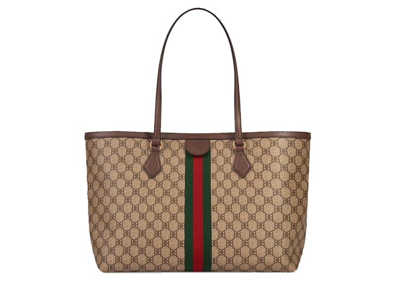 Order Gucci x Balenciaga The Hacker Project Beg Tangan Grafiti Sederhana Beige