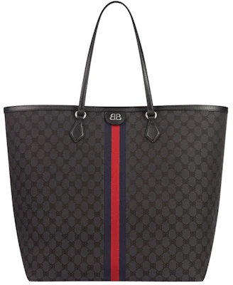 グッチ x バレンシアガ ザ・ハッカー プロジェクト 大型トートバッグ ブラック Buy グッチ x バレンシアガ ザ・ハッカー プロジェクト 大型トートバッグ ブラック