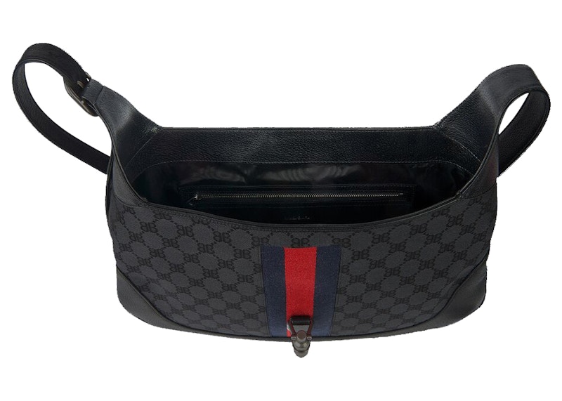 Gucci x Balenciaga The Hacker Project Medium Hobo Bag Black 圖 3