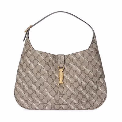 Gucci x Balenciaga The Hacker Project Medium Jackie 1961 GG Supreme Beige/Ebony/White