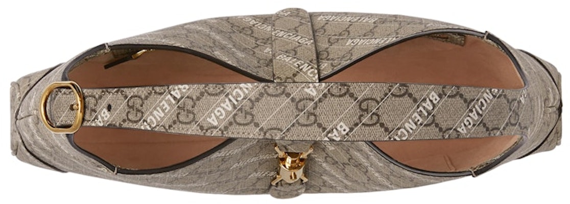 Gucci x Balenciaga The Hacker Project Medium Jackie 1961 GG Supreme Beige/Ebony/White Lookbook Gucci x Balenciaga The Hacker Project Medium Jackie 1961 GG Supreme Beige/Ebony/White