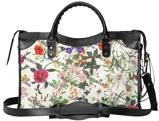 Gucci x Balenciaga The Hacker Project Medium Neo Classic Bag White Flora Canvas Order Gucci x Balenciaga The Hacker Project Medium Neo Classic Bag White Flora Canvas