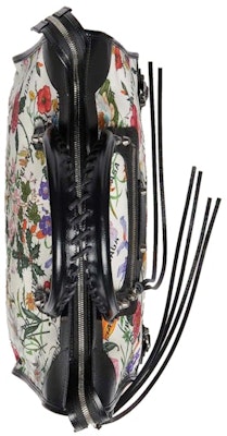 Gucci x Balenciaga The Hacker Project Medium Neo Classic Bag White Flora Canvas Lookbook Gucci x Balenciaga The Hacker Project Medium Neo Classic Bag White Flora Canvas