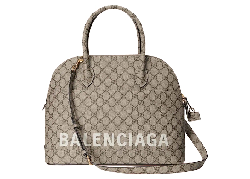 Gucci x Balenciaga The Hacker Project Medium Ville Bag Beige/Ebony