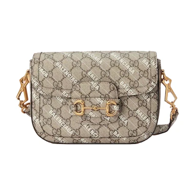 Gucci x Balenciaga The Hacker Project Mini Gucci Horsebit 1955 Beige/Ebony