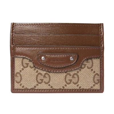 Gucci x Balenciaga The Hacker Project Neo Classic Card Case Beige/Ebony