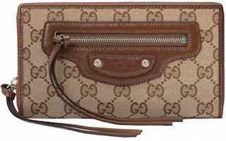 Gucci x Balenciaga The Hacker Project Neo Classic Zip Around Wallet Beige/Ebony Gucci x Balenciaga The Hacker Project Neo Classic Zip Around Wallet Beige/Ebony