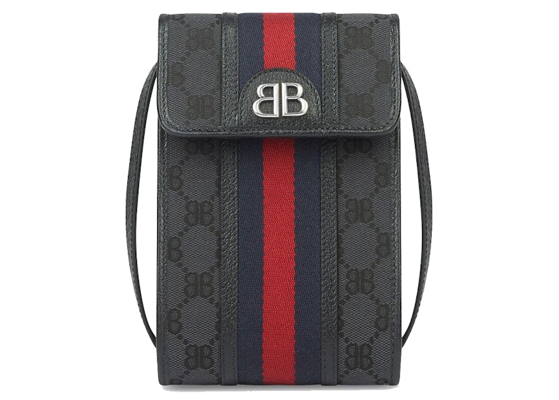 Gucci x Balenciaga The Hacker Project Phone Bag Black