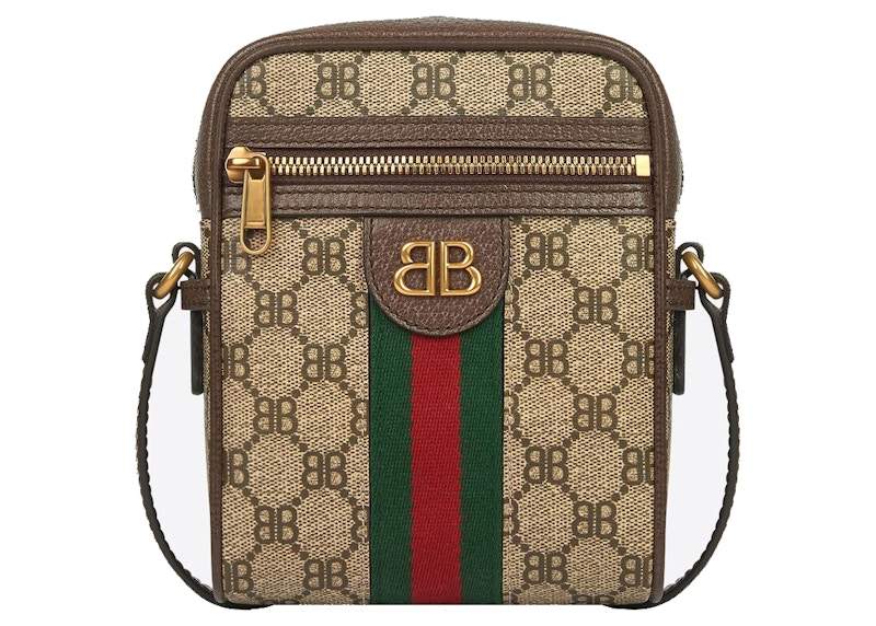 Gucci x Balenciaga The Hacker Project Shoulder Zip Bag Beige