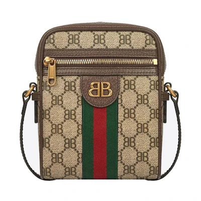 Gucci x Balenciaga The Hacker Project Shoulder Zip Bag Beige