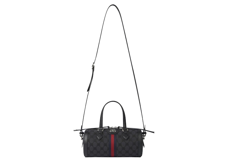 Gucci x Balenciaga The Hacker Project Small Boston Bag Black