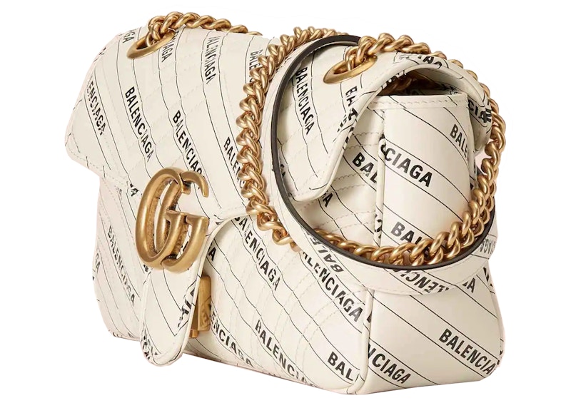 Order Bolso Blanco Gucci x Balenciaga The Hacker Project Small GG Marmont