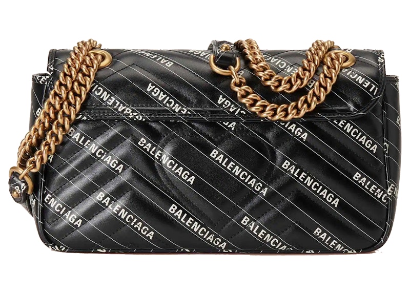 Order Gucci x Balenciaga The Hacker Project Beg GG Marmont Kecil Hitam