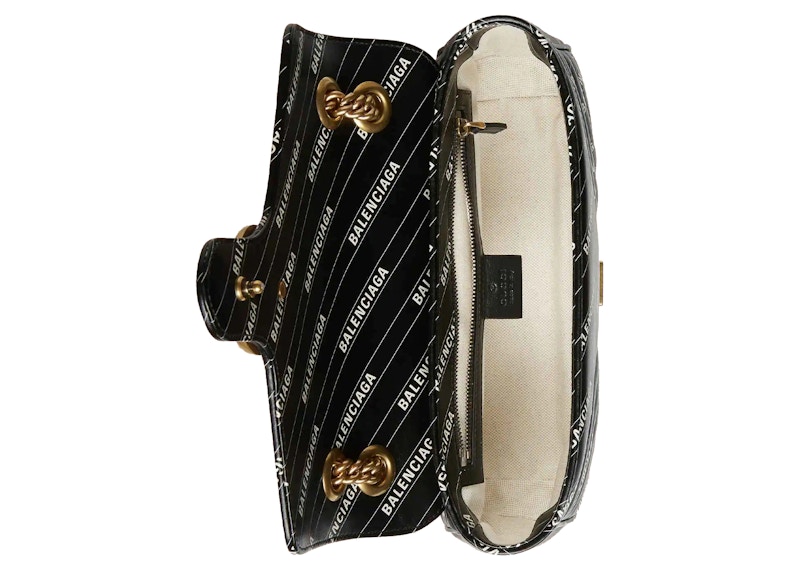 Lookbook Gucci x Balenciaga The Hacker Project Beg GG Marmont Kecil Hitam