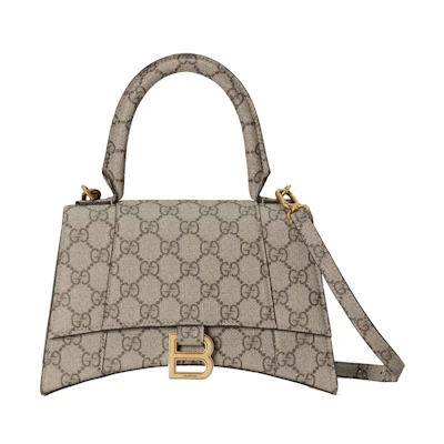Gucci x Balenciaga The Hacker Project Small Hourglass Bag Beige/Ebony