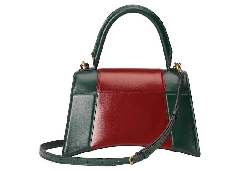 Lookbook Beg Gucci x Balenciaga The Hacker Project Small Hourglass Hijau/Merah
