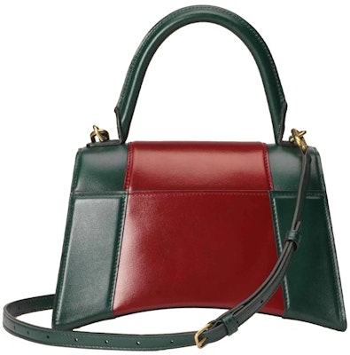Beg Gucci x Balenciaga The Hacker Project Small Hourglass Hijau/Merah Lookbook Beg Gucci x Balenciaga The Hacker Project Small Hourglass Hijau/Merah
