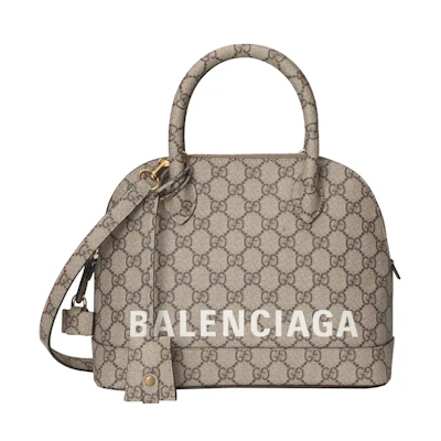 Gucci x Balenciaga The Hacker Project Small Ville Bag Beige/Ebony