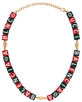 Kalung Simbol Gucci x Balenciaga The Hacker Project Hijau/Merah Order Kalung Simbol Gucci x Balenciaga The Hacker Project Hijau/Merah