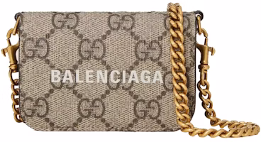 Gucci x Balenciaga The Hacker Project Wallet with Chain Beige/Ebony Gucci x Balenciaga The Hacker Project Wallet with Chain Beige/Ebony