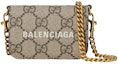 Buy Gucci x Balenciaga The Hacker Project Wallet with Chain Beige/Ebony