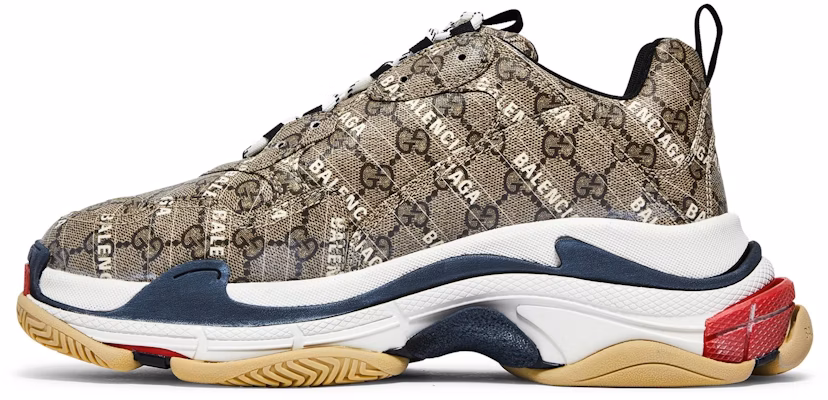 Gucci x Balenciaga Triple S 'The Hacker Project' Kasut Sneakers Lelaki. 681066ULZ10-9795 Lookbook Gucci x Balenciaga Triple S 'The Hacker Project' Kasut Sneakers Lelaki. 681066ULZ10-9795