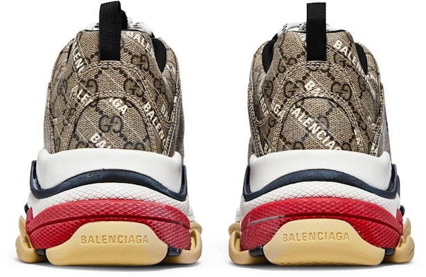 Gucci x Balenciaga Triple S 'The Hacker Project' Kasut Sneakers Lelaki. 681066ULZ10-9795 Details for Gucci x Balenciaga Triple S 'The Hacker Project' Kasut Sneakers Lelaki. 681066ULZ10-9795